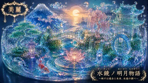 水鏡に咲く幻想の蓮と水都 thumbnail