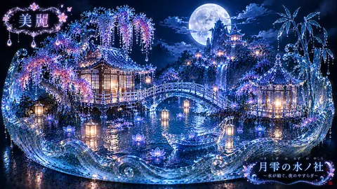 月雫の水ノ社、幻想の夜景 thumbnail
