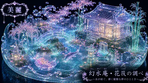 水晶の水庭と花筏の夢 thumbnail