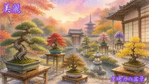 秋の庭園と盆景展 thumbnail