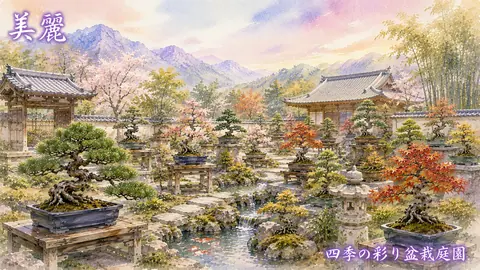 美麗な四季の彩り盆栽庭園 thumbnail