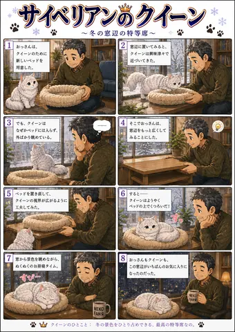 冬の窓辺の特等席 thumbnail