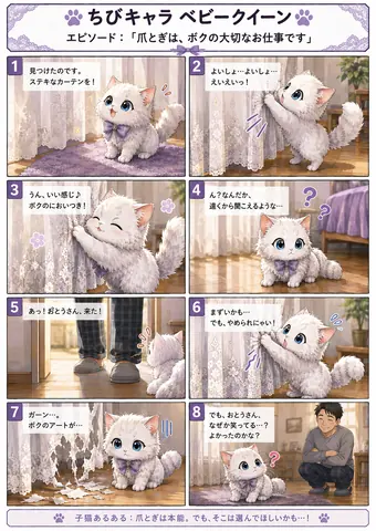 爪とぎは、ボクの大切なお仕事です thumbnail