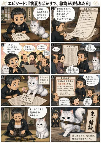 前置きばかりで、結論が埋もれた日 thumbnail