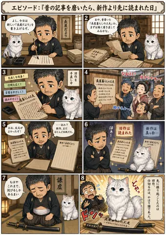 古記事を磨く江戸の猫漫画 thumbnail