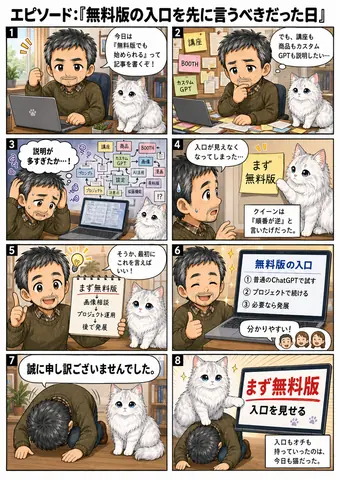 無料版の入り口を先に言うべきだった日 thumbnail