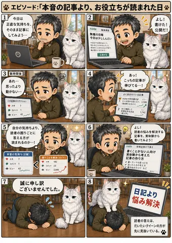 本音記事と読者の悩み解決心得 thumbnail