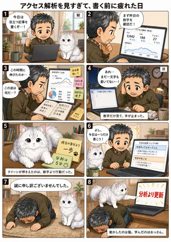 アクセス解析を見すぎて、書く前に疲れた日 thumbnail