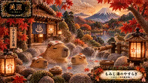 刺繍で彩る秋のもみじ湯 thumbnail