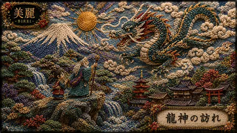 刺繍絵巻・龍神の訪れ thumbnail