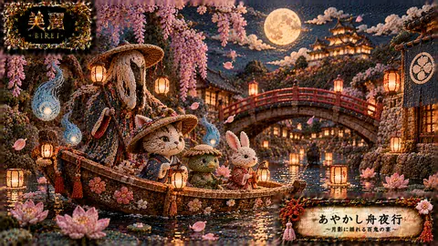 刺繍細工の妖怪舟夜行 thumbnail