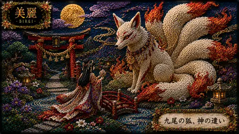 九尾狐と少女の刺繍神社幻想 thumbnail