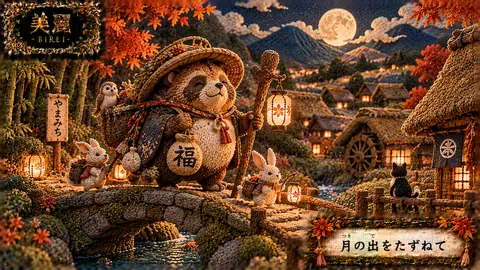 刺繍で描く月夜の妖怪行脚 thumbnail