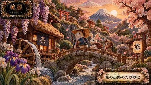 刺繍で彩る花の山路の旅 thumbnail