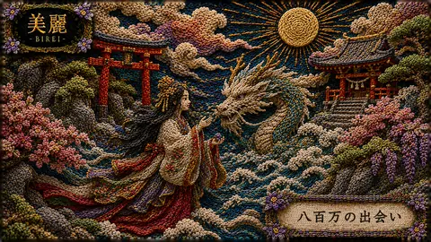 刺繍で描く八百万の出会い thumbnail