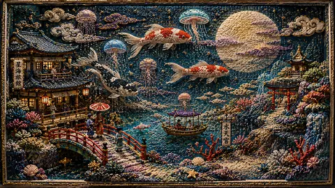 刺繍で彩る星海の幻想庭園 thumbnail