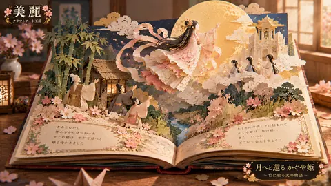 月へ還るかぐや姫の紙芝居世界 thumbnail