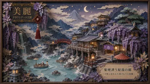 月影に包まれた紫煙の秘湯 thumbnail