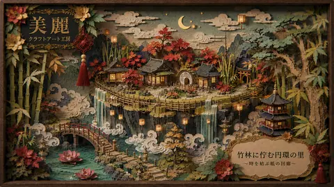 秋夜の紙細工、円環の里 thumbnail