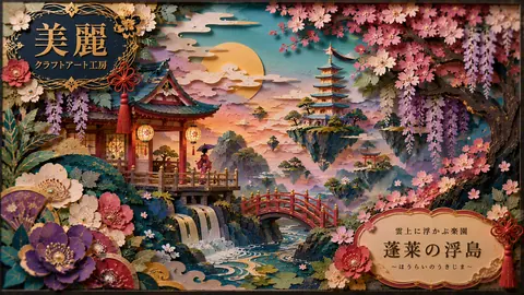 紙細工で彩る蓬莱浮島の楽園 thumbnail