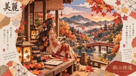 秋の紙細工、言葉なき想い thumbnail