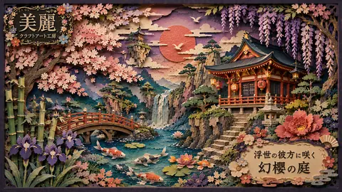 幻想の和風ペーパーアート庭園 thumbnail