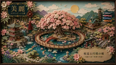 桜咲く和紙の円環郷 thumbnail
