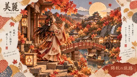 和紙細工の錦秋旅路 thumbnail