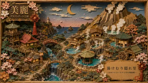 紙細工の湯けむり隠れ里 thumbnail