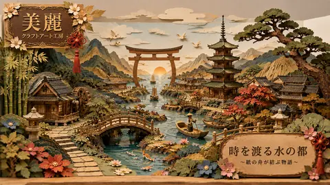 紙細工の水都と大鳥居 thumbnail