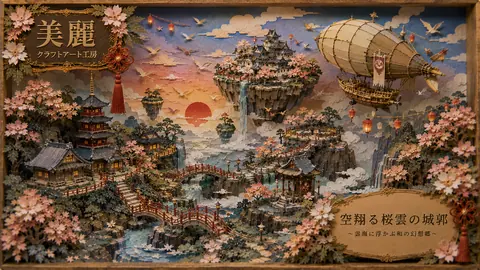 雲海に浮かぶ桜の幻想郷 thumbnail