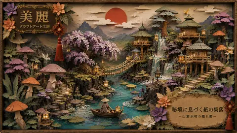 紙細工の幻想郷、山紫水明の隠れ里 thumbnail