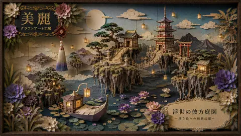 和紙幻想の浮遊島庭園 thumbnail