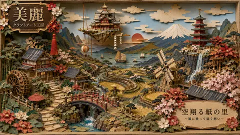美麗な紙細工の里山幻想絵巻 thumbnail