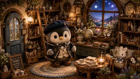 星降る夜のぬいぐるみ図書館 thumbnail