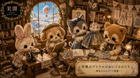 空飛ぶアトリエのぬいぐるみたち thumbnail