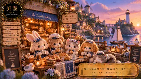 ぬいぐるみたちの海辺ベーカリー thumbnail