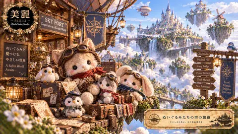 ぬいぐるみたちの空の旅路 thumbnail