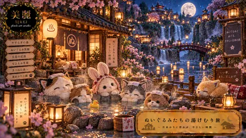月明かりのぬいぐるみ温泉旅 thumbnail