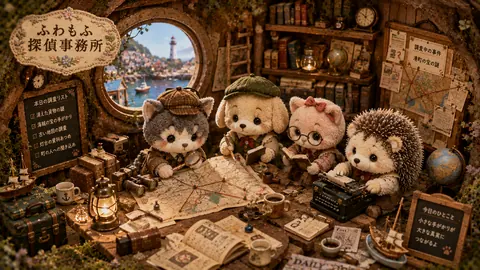 ふわもふ探偵たちの港町調査室 thumbnail