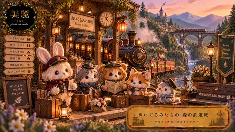ぬいぐるみたちの森の鉄道旅 thumbnail