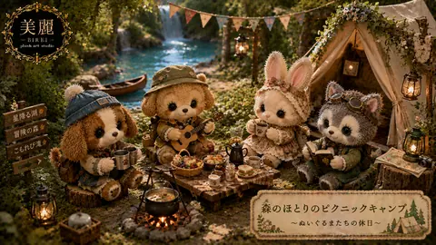 ぬいぐるみたちの森辺ピクニックキャンプ thumbnail