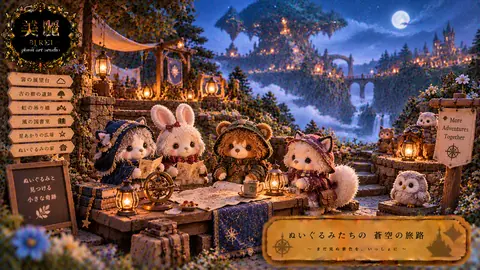 ぬいぐるみたちの蒼空の旅路 thumbnail
