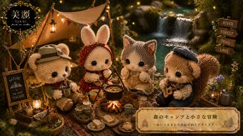 森のぬいぐるみキャンプと小さな冒険 thumbnail