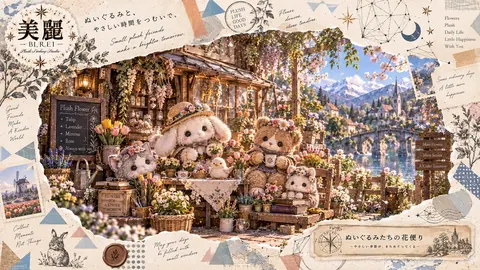 ぬいぐるみたちの花便り thumbnail