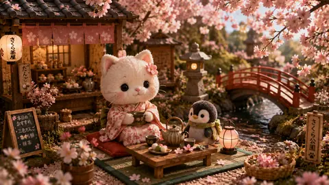 桜茶屋のぬいぐるみ茶会 thumbnail