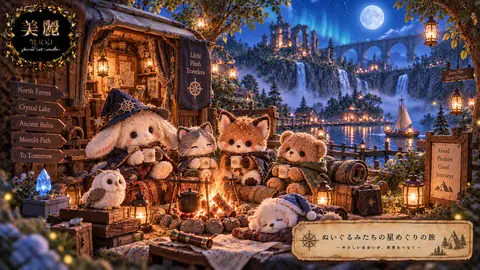 ぬいぐるみたちの星明かりキャンプ旅 thumbnail