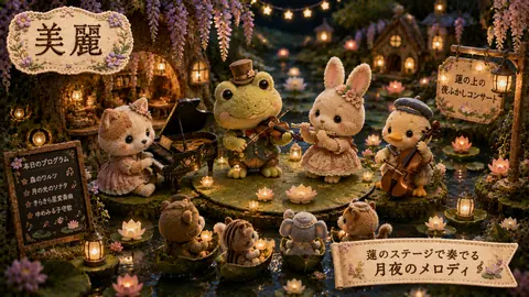 蓮のステージで奏でる月夜のメロディ thumbnail