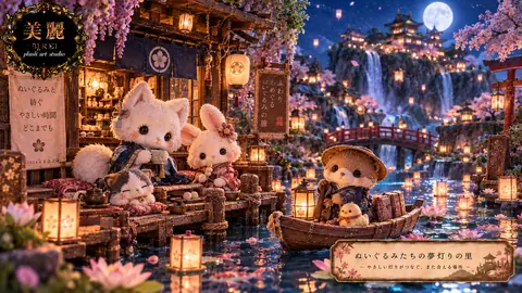 月夜のぬいぐるみ灯り里 thumbnail