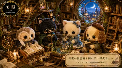 月夜のぬいぐるみ図書館冒険記 thumbnail